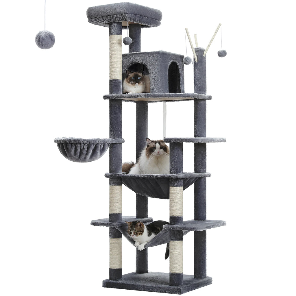 Multi-Level Plush Cat Tree & Condo — product view 7