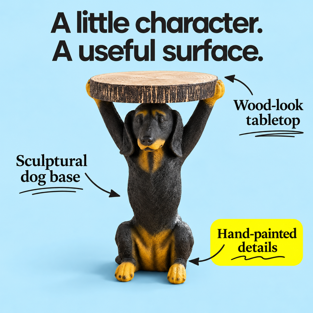 Dog Side Table — feature details